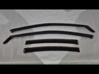 In-Channel Wind Deflectors Niken Luxury (4 pcs) for Toyota Camry 2024- - video 1