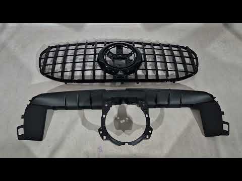 Front Grille 2019-2023 (GT Panamericana Black) for Mercedes GLS X167 2019- - video 1