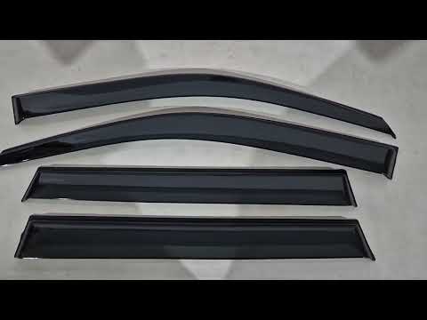 Window Deflectors Niken Luxury (4 pcs) for Nissan X-trail T30 2002-2007 - video 1