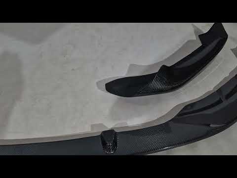 Front Bumper Lip V6 for M-Sport 2017-2020 Carbon for BMW 5 Series G30/31 2017-2023 - video 1