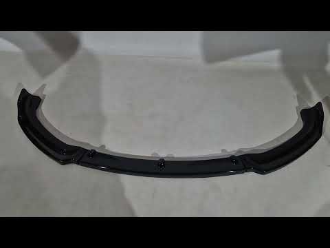 DPT Lip front bumper cover for stock version (2015-2018, gloss black) for BMW 3 series F-30/31/34 2012-2019 - image 1