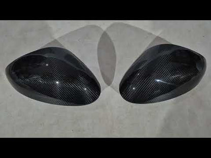 Mirror Covers (Dry Carbon) for Alfa Romeo Giulia 2016-2022 - video 1