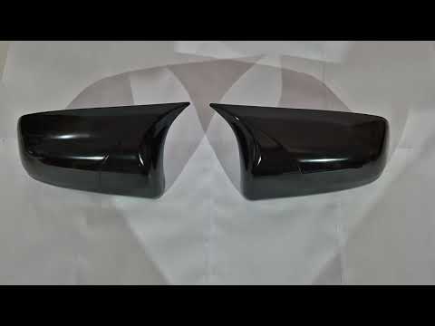 Mirror Covers BMW-Style (2 pcs) for Mitsubishi Lancer X 2008- - video 1