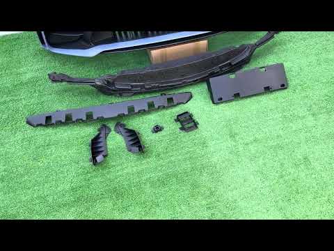 Front bumper assembly (C63 GT design) for Mercedes C-сlass W205 2014-2021 - video 1