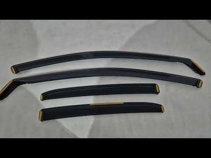 In-Channel Wind Deflectors Niken Luxury (2 pcs) for Mercedes Sprinter W907/W910 2018- - video 2