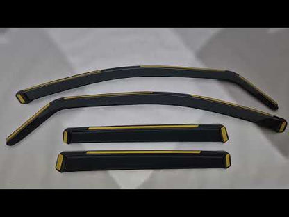 In-Channel Wind Deflectors Niken Luxury (4 pcs) for Mercedes ML W164 2005-2011 - video 1