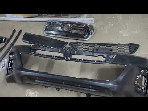 Front bumper Rocco (for 2015-2020) for Toyota Hilux 2015- - video 1