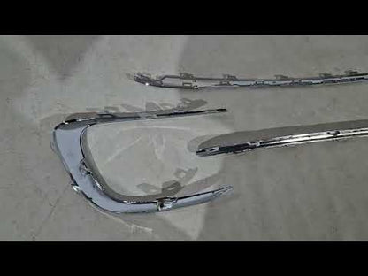 Front bumper chrome trim kit (2023+) for Mercedes Vito/V-class W447 2014- - video 1