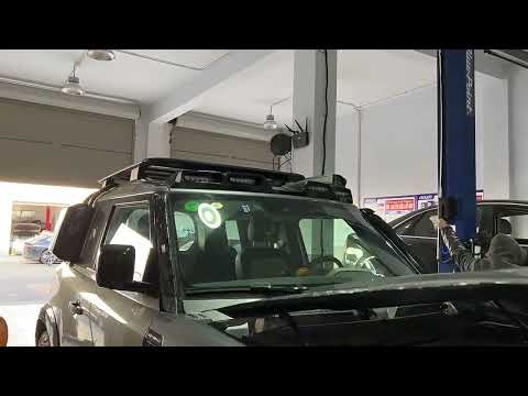 Windshield Sun Visor with LED for Land Rover Defender 2019- - video 1