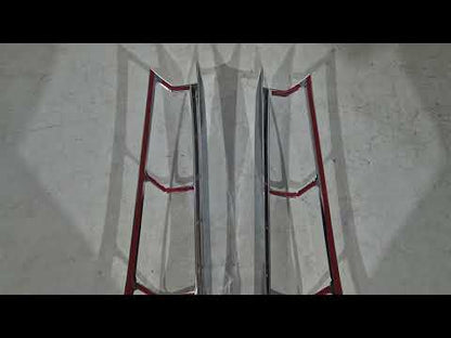 Chrome Tail Light Covers (2 pcs, plastic) for Honda CRV 2001-2006 - video 1