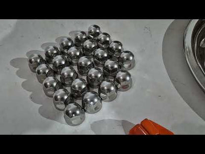 Stainless Steel Wheel Covers Exclusive V3 (2-ring design, 4 pcs) for Volkswagen Crafter 2006-2016 - video 1