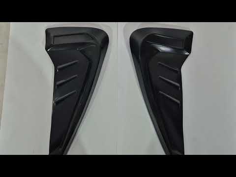 Universal Vent Fender Trim Type-C (Dummy, 2 pcs, Rubber) - video 1