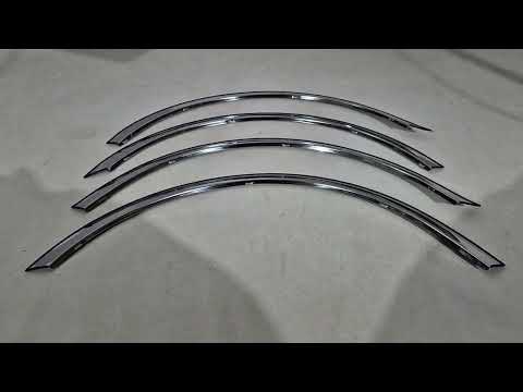 Fender flares (4 pcs, stainless steel) for Skoda Roomster 2006-2015 - video 1