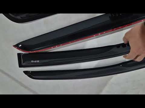 Window Deflectors (4 pcs, DPT) for Ford Ranger 2011-2022 - video 1