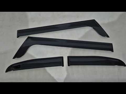 Window Deflectors Niken Luxury (4 pcs) for Toyota FJ Cruiser 2006-2022 - video 1