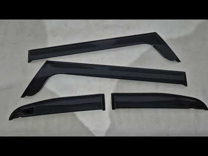 Window Deflectors Niken Luxury (4 pcs) for Toyota FJ Cruiser 2006-2022 - video 1