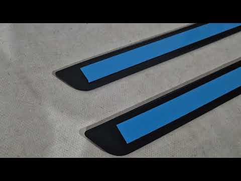 Stainless Steel Door Sill Protectors Carmos V2 (2 pcs) for Renault Kangoo 2008-2020 - video 1