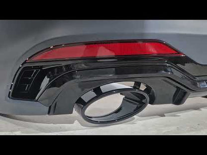 Rear bumper assembly RS-Style (2016-2019) for Audi A5 2016-2025 - video 1