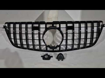 GT Panamericana Black front grille (for GL High) for Mercedes GL/GLS сlass X166 2012-2019 - video 1