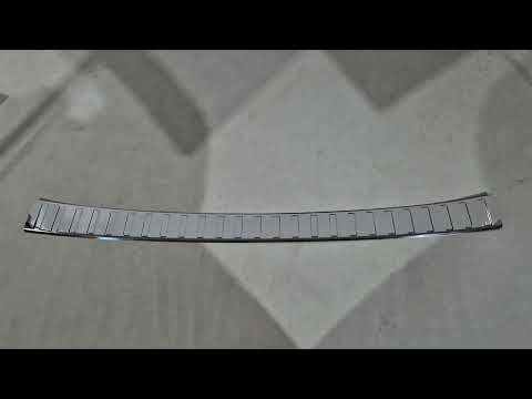 Rear Bumper Protector Carmos Stainless Steel for Ford Custom 2023- - video 1