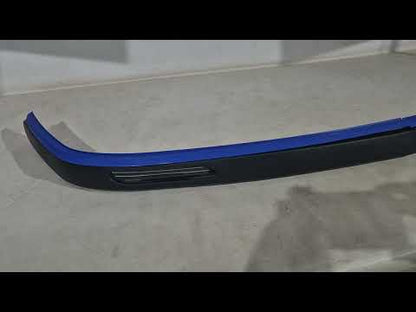 Universal Front Lip Spoiler DPT Blue V-1 (ABS, Gloss Black) - video 1