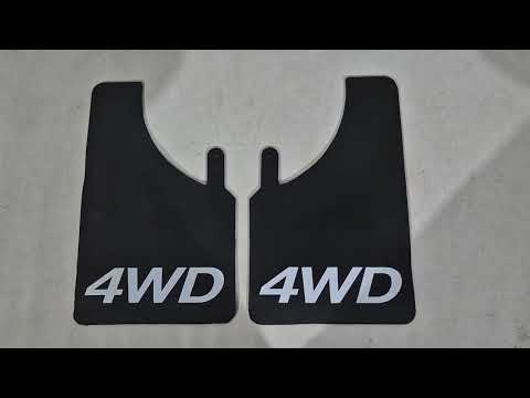 Universal Mud Flaps Polytep (230*375, 2 pcs) for Daewoo - video 2