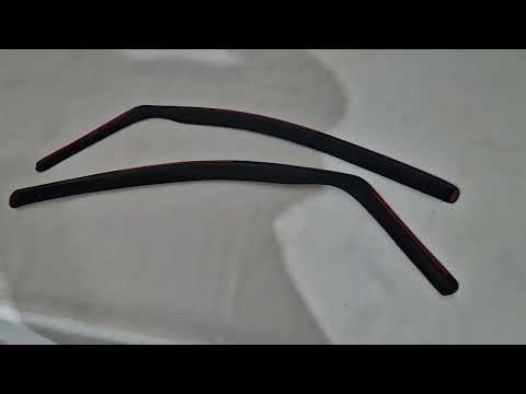 In-channel window deflectors (Esa, 2 pcs) for Volkswagen Caddy 2010-2015 - video 1