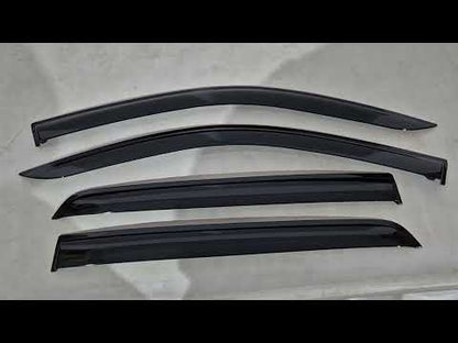 Window Deflectors Niken Luxury (4 pcs) for Toyota Hilux 2015- - video 1