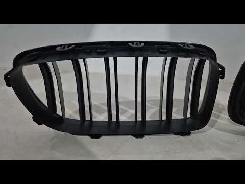 Kidneys M-Look (black matte) for BMW 5 Series F10/F11 2010–2016 - video 1