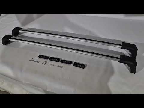 Roof rack (cross bars) for original mounting points Ecem V3 (2 pcs) for Fiat Doblo II 2010-2022 - video 2