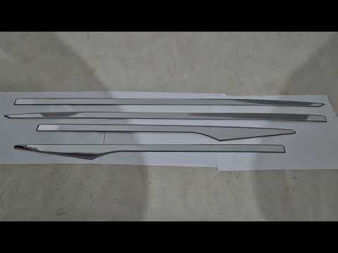 Door Mouldings OmsaLine (4 pcs, Stainless Steel) for Hyundai I-20 2020- - video 1