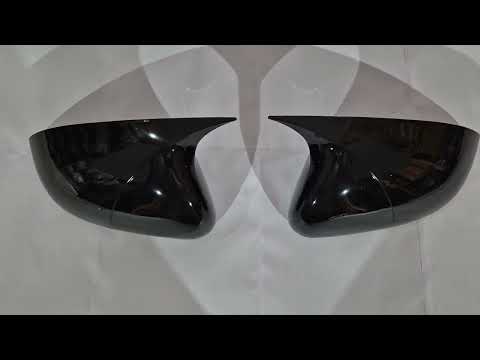 BMW-Style Mirror Covers (with Turn Signal, 2 pcs) for Kia Rio 2012-2017 - video 1