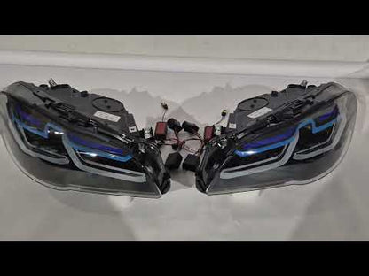 Full LED Headlights G30 Laser LCI-Style (2013-2016, 2 pcs) for BMW 5 Series F10/F11 2010–2016 - video 1