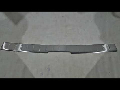 Trunk Sill Protector (matte) OmsaLine Stainless Steel for Volkswagen T6 2015-2024 - video 1