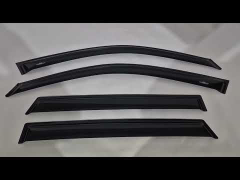 Window Deflectors (4 pcs, HIC) for Toyota Rav 4 2001-2005 - video 1