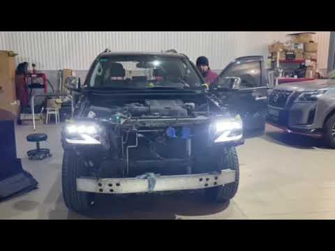 Front headlights in 2021-2023 design (2 pcs, Full LED, with AFS) for Lexus GX460 2009-2023 - video 3