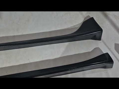 DPT Side Skirts (primed for painting) for Mitsubishi Lancer X 2008- - video 1