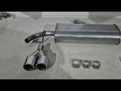 Exhaust system with M-Sport tips for BMW X3 F25 2011-2018 - video 1
