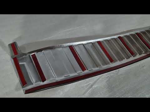 Stainless Steel Rear Bumper Protector Carmos (matte) for Skoda Kodiaq 2023- - video 1