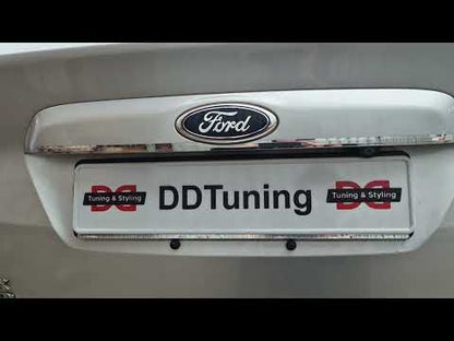 Carmos stainless steel trim above license plate for Ford C-Max/Grand C-Max 2010-2019 - video 1