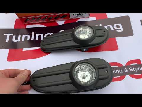 Fog Lights (with LED Bulb, Model 2000-2006) for Ford Transit 2000-2014 - video 1