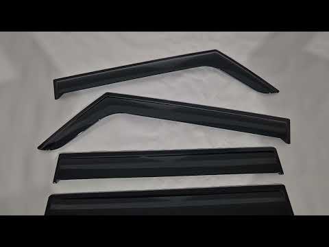 Window Deflectors Niken Luxury (4 pcs) for Jeep Wrangler 2007-2017 - video 1