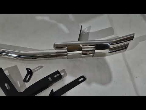 Front lower bull bar Shark for Mercedes Sprinter W907/W910 2018- - video 1