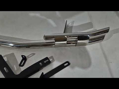 Front lower bull bar Shark for Mercedes Sprinter W907/W910 2018- - video 1