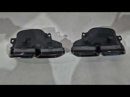Exhaust Tips GLE63 AMG BLACK for Mercedes GLE coupe C292 2015-2019 - video 1