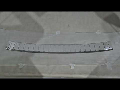 Rear Bumper Protector Carmos Stainless Steel Gloss for Volkswagen ID.7 2023- - video 1