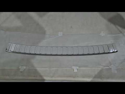 Rear Bumper Protector Carmos Stainless Steel Gloss for Volkswagen ID.7 2023- - video 1