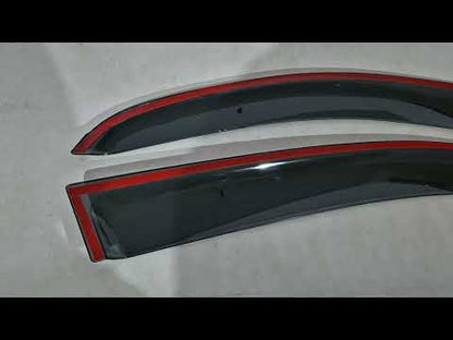Window Deflectors Niken Luxury (2 pcs) for Nissan NV200 2009- - video 1