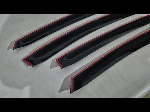 Window Deflectors (4 pcs, HIC) for Toyota Prius 2009-2015 - video 1