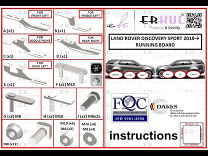 Attachment to side thresholds (2019+) for Land Rover Discovery Sport - image 1